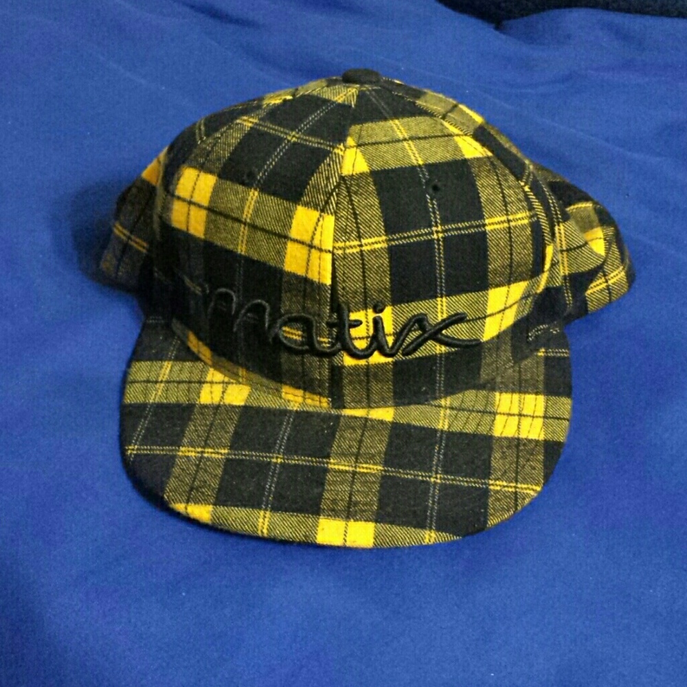 Matrix, yellow gingham snap back